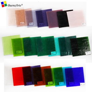 Buenoarte COE 85 Fusibili in Vetro per Caffè Blu Verde Bianco Artigianali Creativi Hot Melt Fatti a Mano 5x5cm Giocattolo Educativo Unisex - Product Image 4