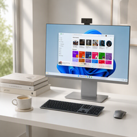 Komputer AIO All in One PC LCD All in One Panel LED Layar Lengkung I3 I5 I7 I9 512gb SSD 16gb DDR4 Komputer All in One