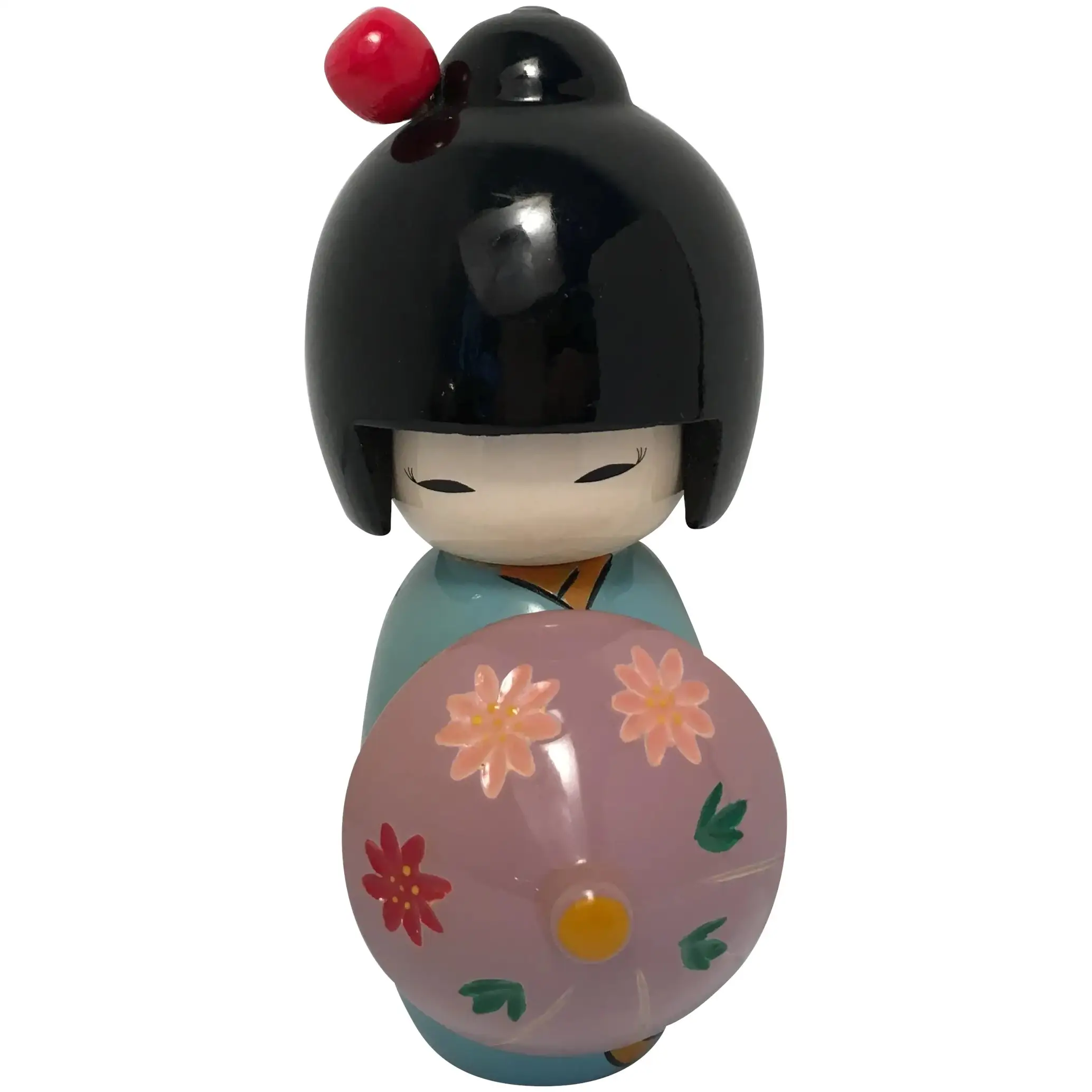 Promotional fashion polyresin diy kokeshi doll