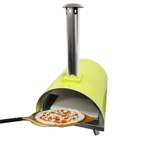 Four à pizza multifonctionnel moderne pour table, en acier thermolaqué, au charbon de bois et au gaz, sans fumée, pour intérieur et extérieur