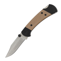 Couteau de poche personnalisé en gros avec logo, manche en Micarta, acier 3Cr13, couteau pliant pour homme, cadeau, équipement EDC, équipement de plein air