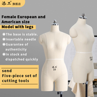 Maniquí de Costura Ajustable de Alta Gama para Mujer Luoben, de Espuma de PU, para Exhibición de Ropa, Modelo TG en Pose de Pie