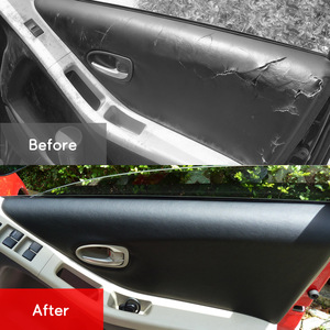 Revestimiento de Cuero para Panel de Puerta de Toyota Yaris, Negro, Beige, Marrón, Microfibra Auténtica, Renovación Interior, 2007-2011 - Product Image 1