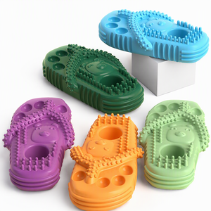 Jouet à mâcher pour <span class=keywords><strong>chien</strong></span> en forme de pantoufle, jouet durable en TPR pour nettoyer les dents des chiens - Product Image 1
