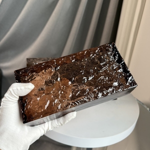 Mattoni in Vetro Cristallo ADL Marrone con Motivo Stampato UV, Blocchi di Vetro <span class=keywords><strong>Dipinti</strong></span> a Caldo per Pareti, Artigianato in Cristallo per Casa e Altri Usi - Product Image 6