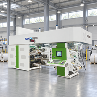 Machine d'impression flexographique CI directe usine rouleau à rouleau pour films LDPE HDPE, sacs en plastique et emballages alimentaires