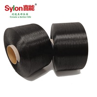 Fil de filament en acétate noir Eastman, vente directe d'usine, aspect soie, FDY, pour le tissage ou le tricot