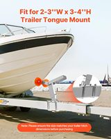 Kit de fixation robuste pour remorque de bateau avec plaque de treuil réglable en hauteur et rouleau, compatible avec les jet-skis, voiliers et bateaux rapides
