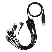 Cable de programación USB 8 en 1 para Baofeng. Para radios múltiples Kenwood TYT QYT 1. Para 4,26 pies