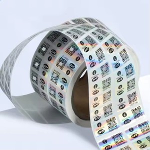 Boni không thấm nước tùy chỉnh Vinyl PVC bao bì nhãn QR mã Holographic khuyến mãi dính Sticker mã vạch nhãn giá Logo - Product Image 5