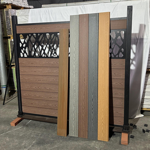 Wpc recinzione esterno wpc composito recinzione giardino stecche set <span class=keywords><strong>legno</strong></span> venatura pieghevole - Product Image 2