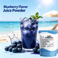 Charm Food Sehat Harga Terjangkau Bubuk Jus Rasa Blueberry Bersertifikat Halal Mudah Dibuat untuk Kafe Restoran Toko Minuman