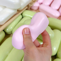 Jouet Squishy en forme de bâton de fromage, en matériau PU, à rebond lent, réaliste, anti-stress, petit et doux, jouet à sucer au doigt