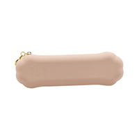Pochette pour pinceaux de maquillage en silicone avec porte-clés, fermeture éclair, étanche, portable, organiseur de cosmétiques de voyage, logo personnalisé disponible