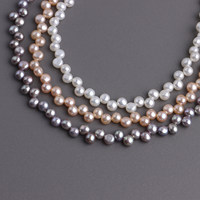 Perles de culture d'eau douce naturelles AAA de 4-5 mm (blanc/rose/violet) - Perles bouton percées sur le dessus, forme ronde et lustre intense, pour boucles d'oreilles clous