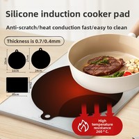 Tapis de protection populaire en silicone pour cuisinière à induction, résistant à l'huile, conducteur de chaleur, résistant à la chaleur, style européen et américain