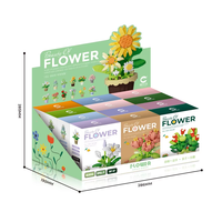 NOUVEAU Coffret de Blocs de Construction en Plastique Nano pour Fleurs (Garden Carnation Sunflower) – Petites Particules, Jouets DIY pour Enfants