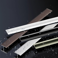 Profilé d'extrusion en aluminium de style design industriel de haute qualité en forme de T pour bordure de carrelage, moulure, pliage, découpe et décorations