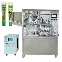Machine de remplissage et de scellage de tube de chauffage interne automatique alimentaire pour sauce à salade de tomate moutarde pâte crème au chocolat
