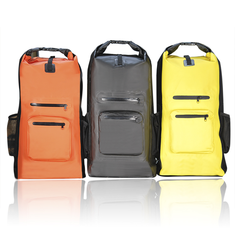 10% Off Custom Outdoor Waterproof 30L 40L 50L 60L 500D PVC Hiking Camping Dry Bag Backpack