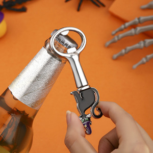 Halloween Bottle Opener Ghost Spider Black <b>Cat</b> Zinc Alloy Beer Opener <b>Gift</b> - Product Image 2