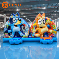 Ceyu - Pista de Obstáculos Inflable Comercial con Temática de Dibujos Animados, Casa de Brinco, Equipo de Juegos para Niños, Alquiler para Fiestas, Diseño Personalizado