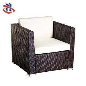 Ensemble canapé de réunion de jardin en poly rotin moderne Fourniture d'usine de tissage extérieur en rotin PE de haute qualité pour l'utilisation dans les parcs - Product Image 2