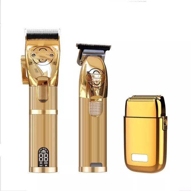 Профессиональная машинка для стрижки волос RTS POP, золотистая машинка для стрижки волос, подходит для парикмахерских, P800