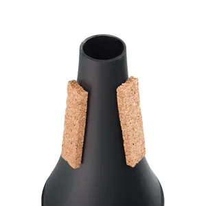 Silenciador de <span class=keywords><strong>trompeta</strong></span> recto, ligero, de plástico negro para principiantes, para uso de músicos de instrumentos de viento madera - Product Image 2