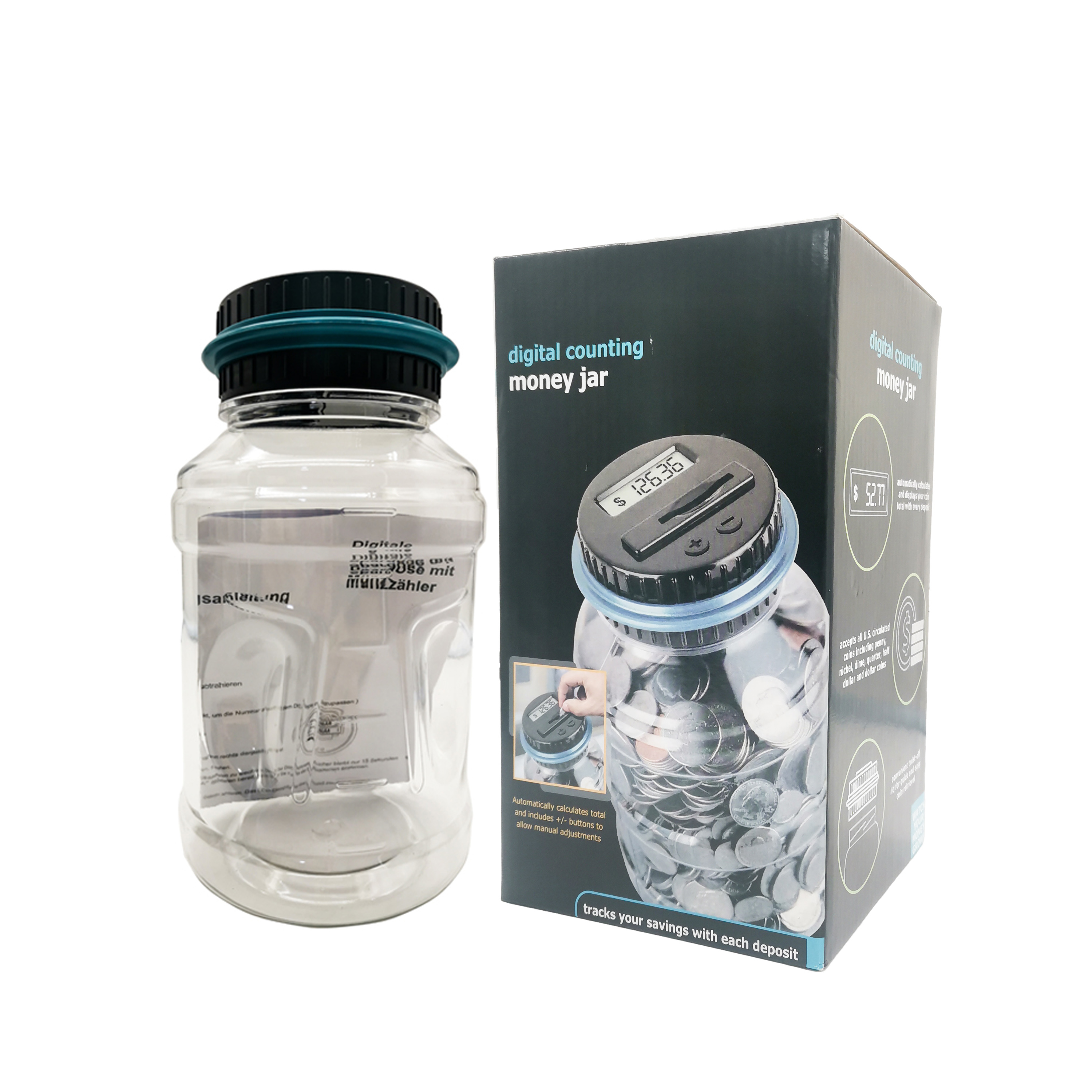 Копилка для купюр K1, креативный электронный ящик для хранения монет, с ЖК-дисплеем
