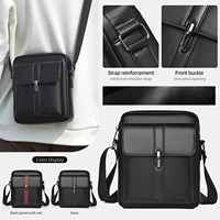 Sacs à bandoulière rétro tendance en cuir PU de grande capacité au design classique, imperméables et multifonctionnels