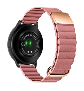 Ivanaze-Correa magnética de cuero de 20mm y 22mm para <span class=keywords><strong>Samsung</strong></span> Galaxy Watch 4, 46mm, 42mm, active 2, 40 y 44mm, pulsera para Huawei Amazfit - Product Image 6