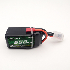 แบตเตอรี่ลิเธียมโพลิเมอร์กำลังสูง 40C 3S 11.1V-22.2V 550mAh ชาร์จได้ สำหรับโดรนแข่ง FPV และโมเดล RC - Product Image 3