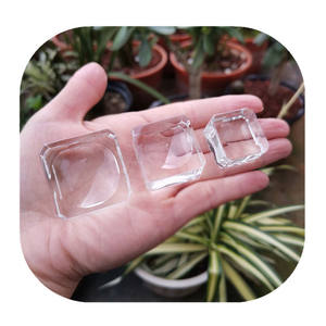 <span class=keywords><strong>Base</strong></span> de Exhibición de Cristal Transparente Cuadrada, Estilo Feng Shui, Soporte Esférico Grabado para Navidad - Product Image 6