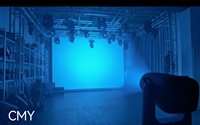 Lyre LED mobile 4-en-1 700W, projecteur de profil hybride LED CMY CTO, grande tête mobile LED avec cadre de profil, contrôle DMX512, CRI 95