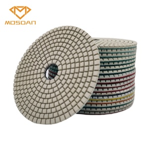 Discos de Pulido de Diamante de 125 mm, Color Beige, para Pulir Mármol, Hormigón y Piedra Caliza - Product Image 2