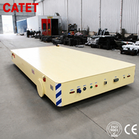 Chariot de manutention électrique sans rail de 8 tonnes, véhicule à batterie lithium longue autonomie pour le transport de composants d'atelier