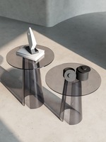Nordique De Luxe Moderne Salontafel Couchtisch Top End Coffes Table Ensemble Canapé Côté Rond Acrylique Table Basse