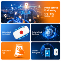 Traceur GPS intelligent pour animaux de compagnie avec interphone vocal bidirectionnel, étanche IPX6, autonomie de 5 jours, localisateur de chien et de chat en temps réel, modèle F35