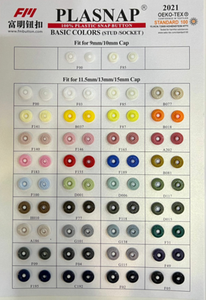 Nút chụp tròn mịn và mờ cho giày và Vớ với nút chụp nhựa chất lượng cao - Product Image 4