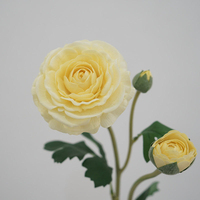 Hochwertige Künstliche Blumenköpfe mit Echtem Touch aus Latex für Heim- und Hochzeitsdekoration in Knallrosa