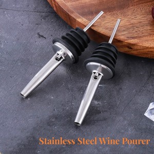 Barra de madera para <span class=keywords><strong>Bar</strong></span>, vertedor de vino de madera, chapado en oro, acero inoxidable, producto nuevo - Product Image 3