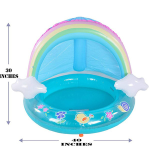 Alfombra de Juegos Acuáticos Inflable para Niños, Toldo de Arcoíris de PVC, Juguete para Jardín al Aire Libre, Elementos Esenciales para Juegos Acuáticos de Verano - Product Image 4