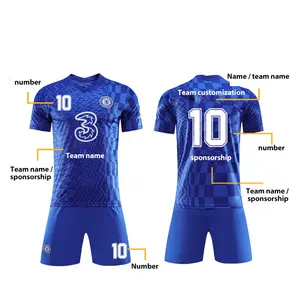 Сублимационный низкий минимальный объем заказа, одежда для футбола, индивидуальный комплект футбольной формы, полный комплект, футболка на заказ