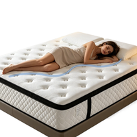 OEM ODM Maßgefertigte Kühlende Atmungsaktive Gel-Taschenfederkern-Hybridmatratze King/Queen Size Memory-Schaum Leise Hotel-Massage-Kompressionsmatratze