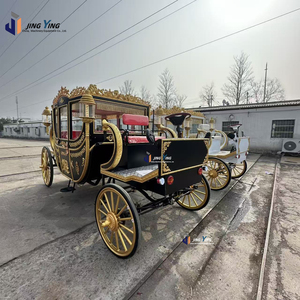 Location de calèches royales enchanteuses : calèche royale vintage pour visites touristiques, calèche classique pour mariages, calèche <span class=keywords><strong>Cendrillon</strong></span> - Product Image 1