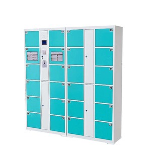 智能电子储物柜钢超市locoker商场条码刷卡指纹储物柜 - Product Image 2