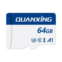 QUANXING TF-Karte 64GB Class10 U3 High Speed für Telefon/Kamera/Recorder Micro 64G C10 SD-Speicher karte
