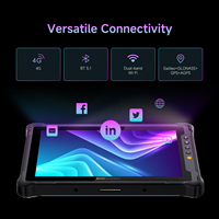 Tablette robuste 10 pouces Android 14 GMS, processeur Qualcomm, NFC, 5G, étanche IP65, MIL-STD-810, GNSS, lecteur de codes-barres 2D, RJ45, connecteur Pogo Pin