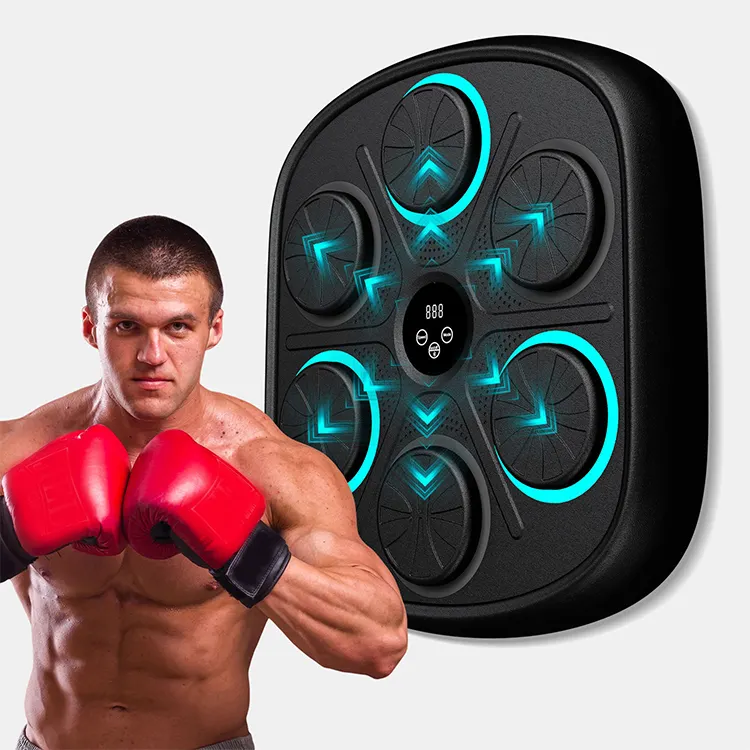 Caja de boxeo musical, máquina de boxeo musical, boxeador de música de montaje en pared para el hogar, máquina de entrenamiento de boxeo musical Bluetooth